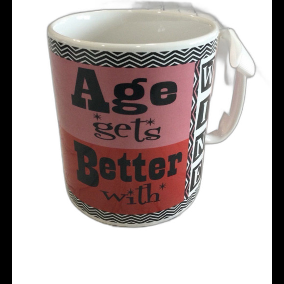 Age gets Better with Wine Oversized Ceramic Mug by Certified International LNWOT - Picture 1 of 10